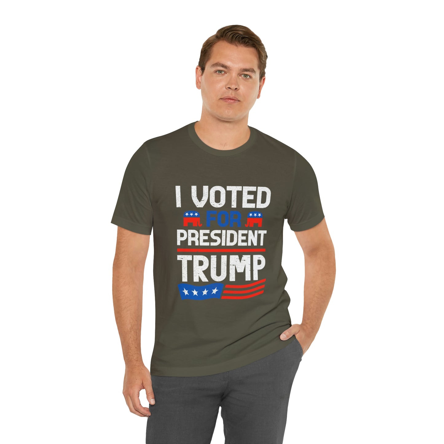 I voted for Trump Unisex Jersey Short Sleeve Tee