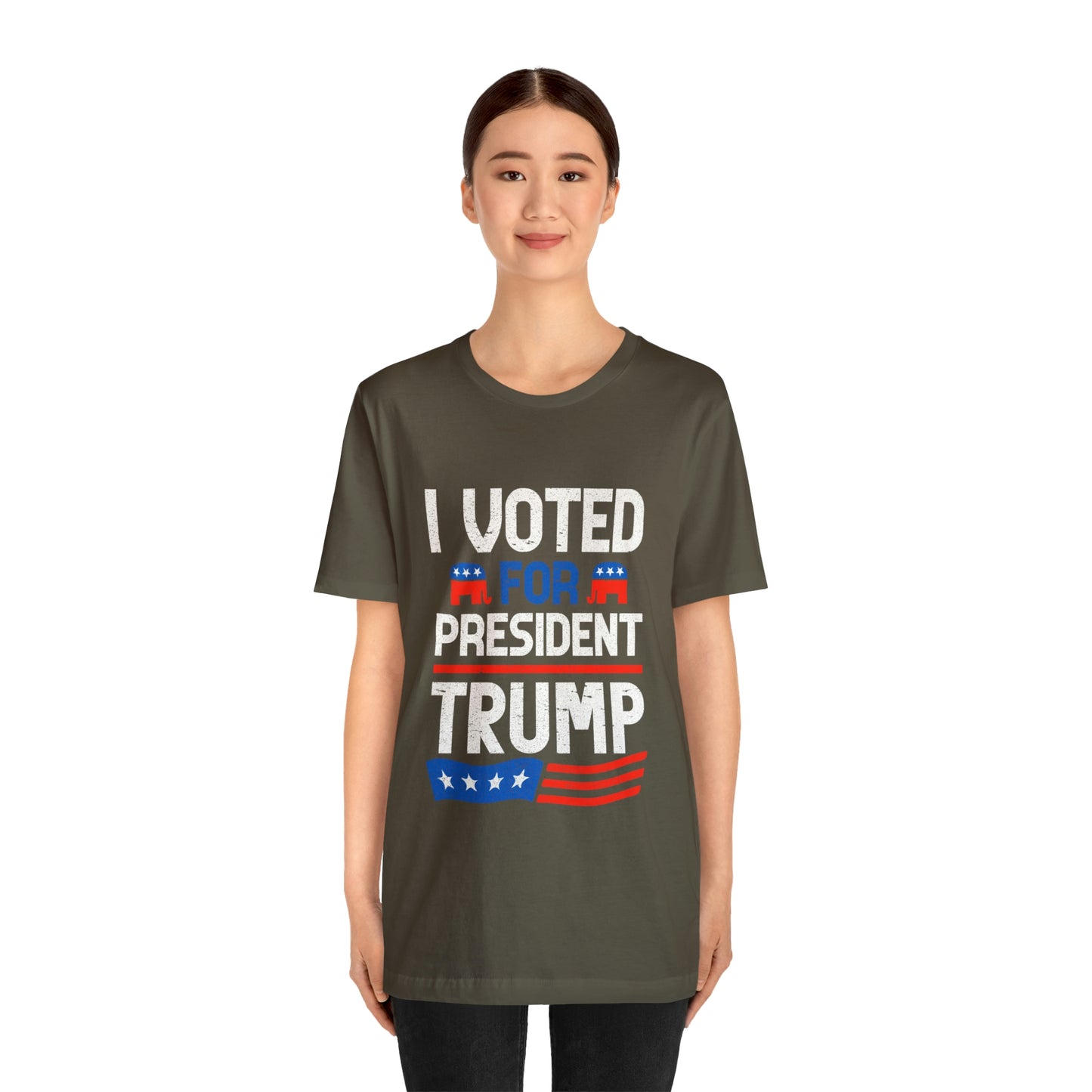 I voted for Trump Unisex Jersey Short Sleeve Tee