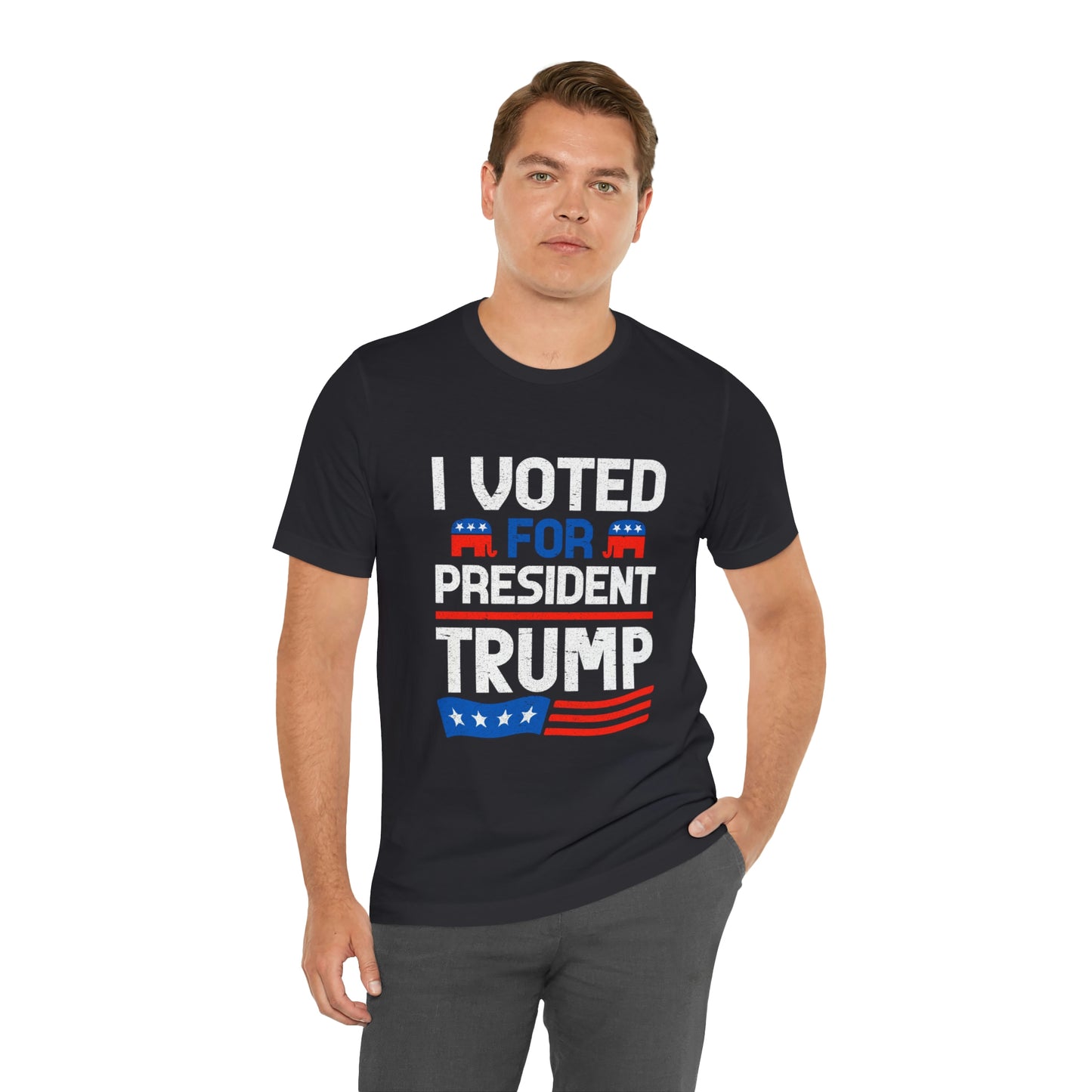 I voted for Trump Unisex Jersey Short Sleeve Tee