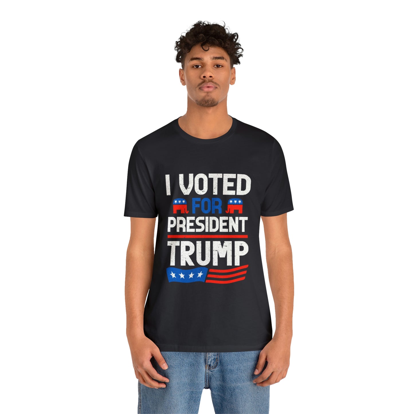 I voted for Trump Unisex Jersey Short Sleeve Tee