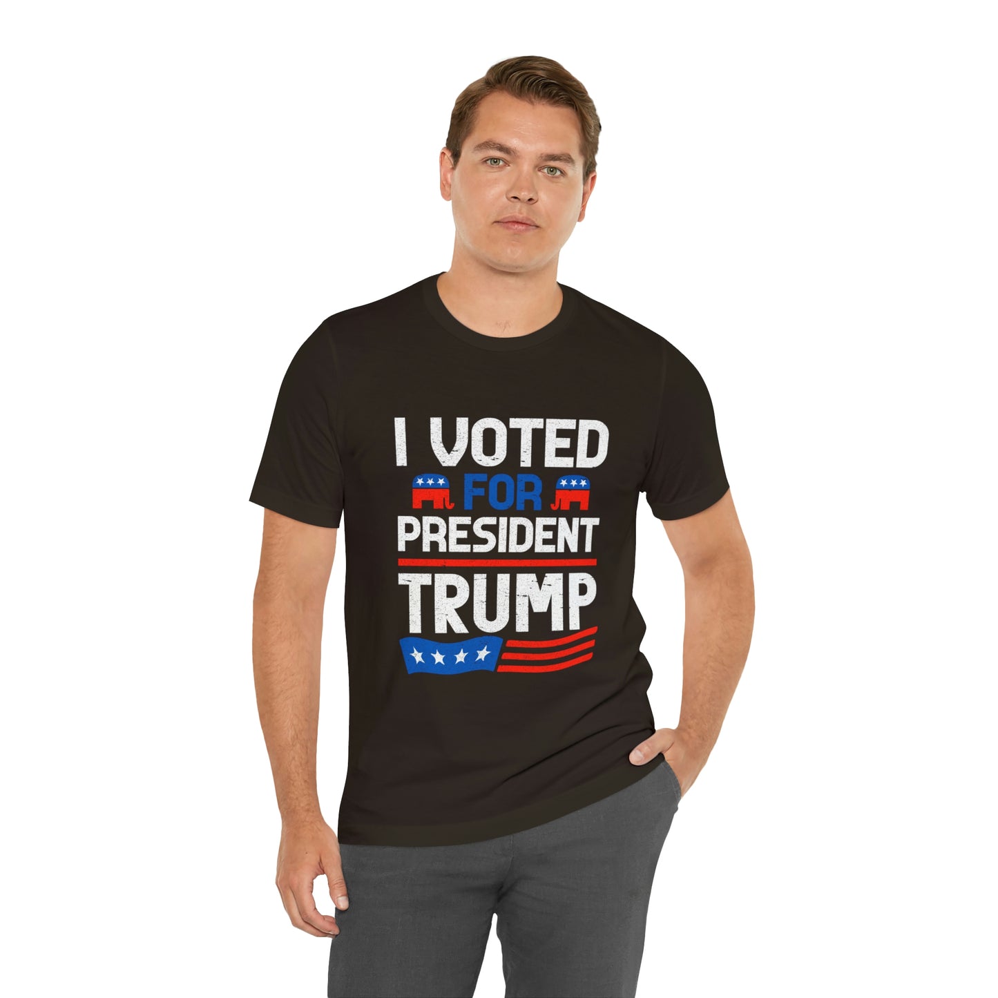 I voted for Trump Unisex Jersey Short Sleeve Tee