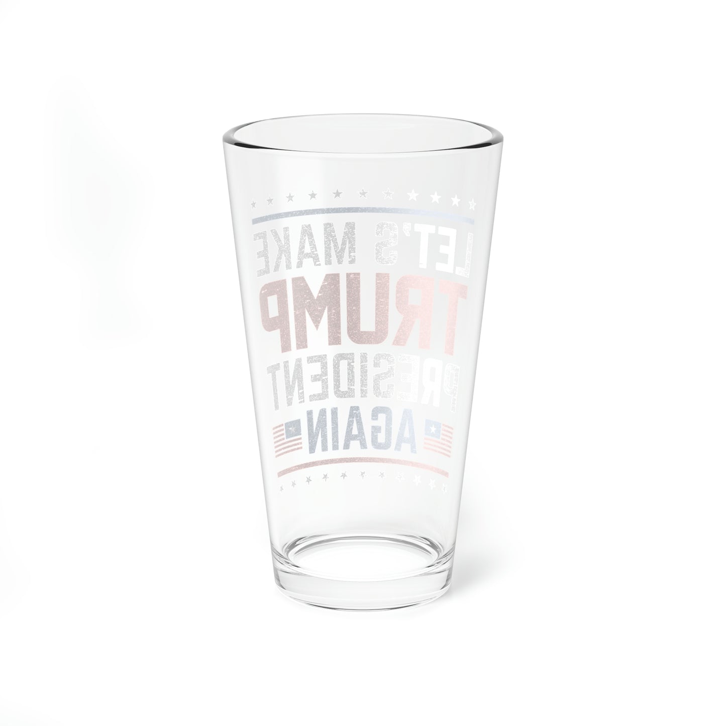 Trump 16 oz glass