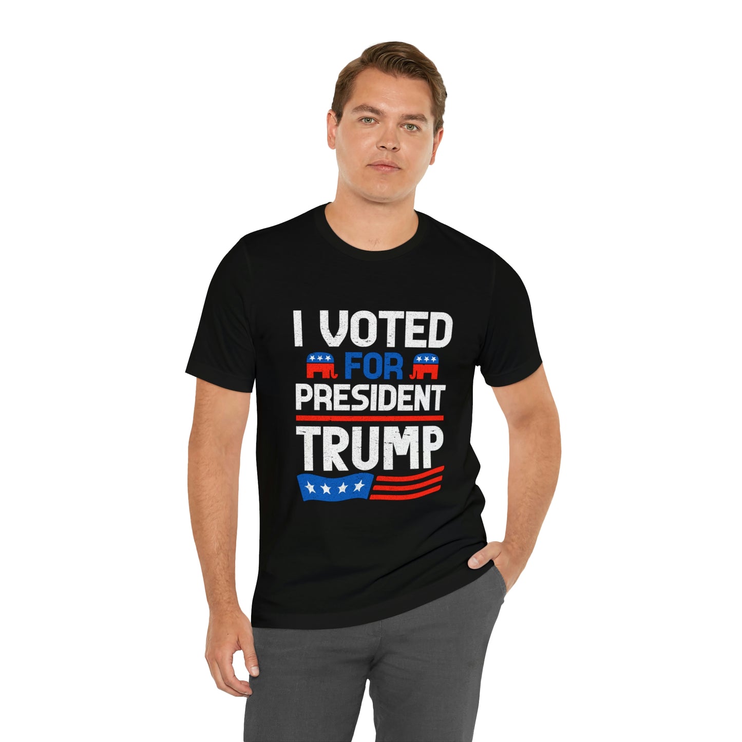 I voted for Trump Unisex Jersey Short Sleeve Tee