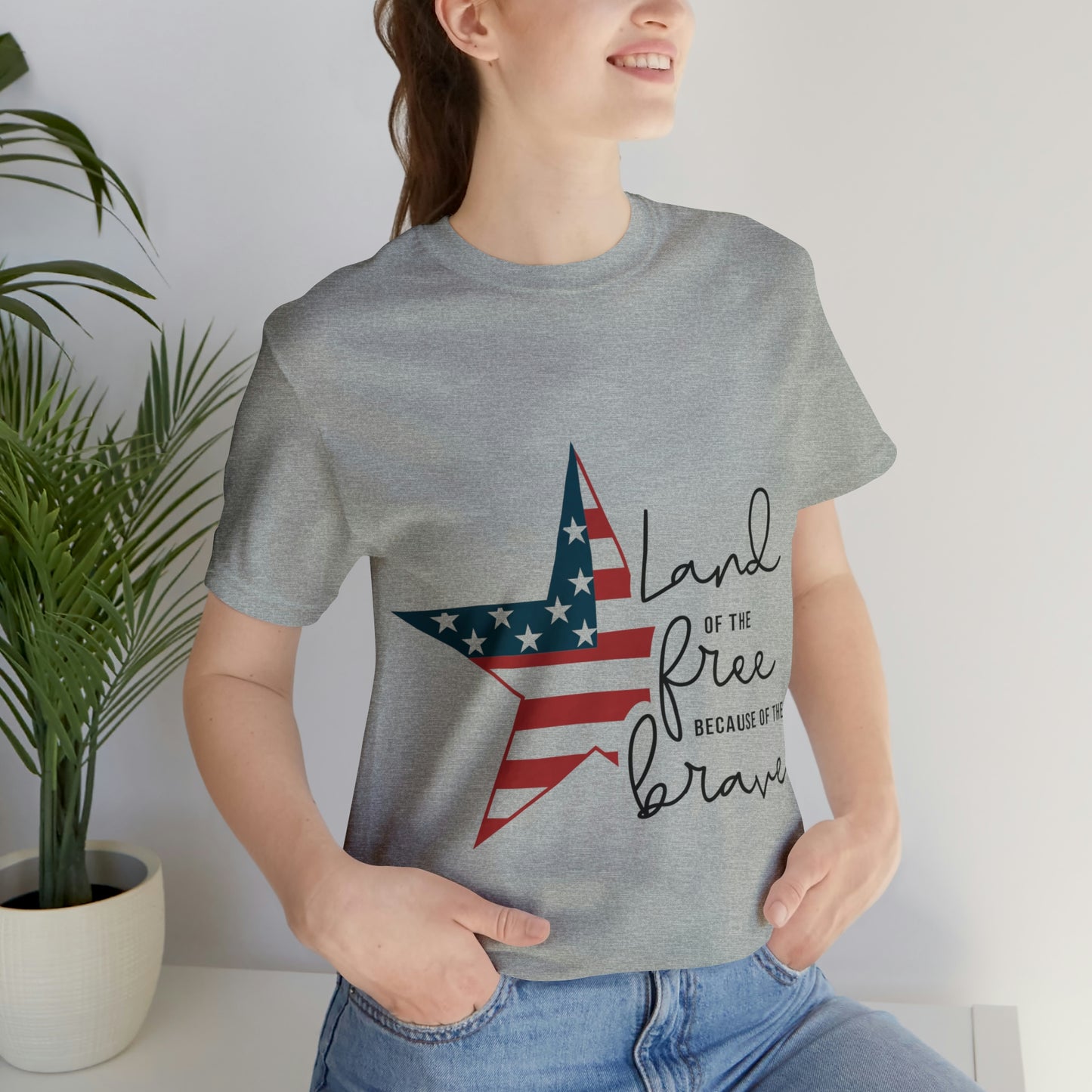 Land of the free Unisex Jersey Short Sleeve Tee