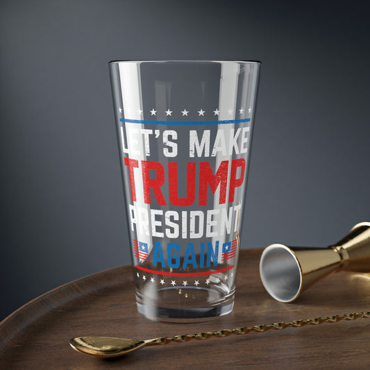 Trump 16 oz glass