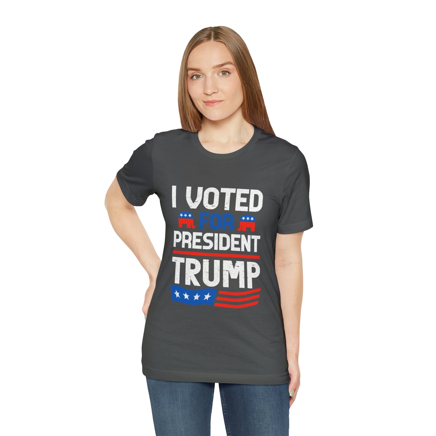 I voted for Trump Unisex Jersey Short Sleeve Tee