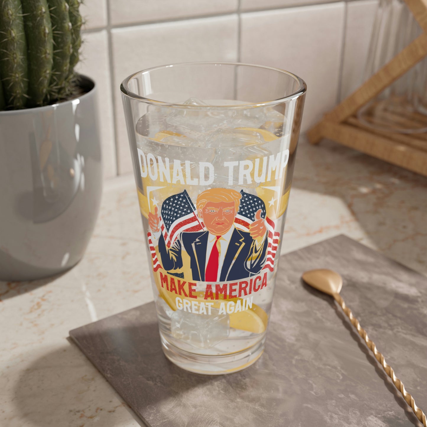 Trump Glass 16oz