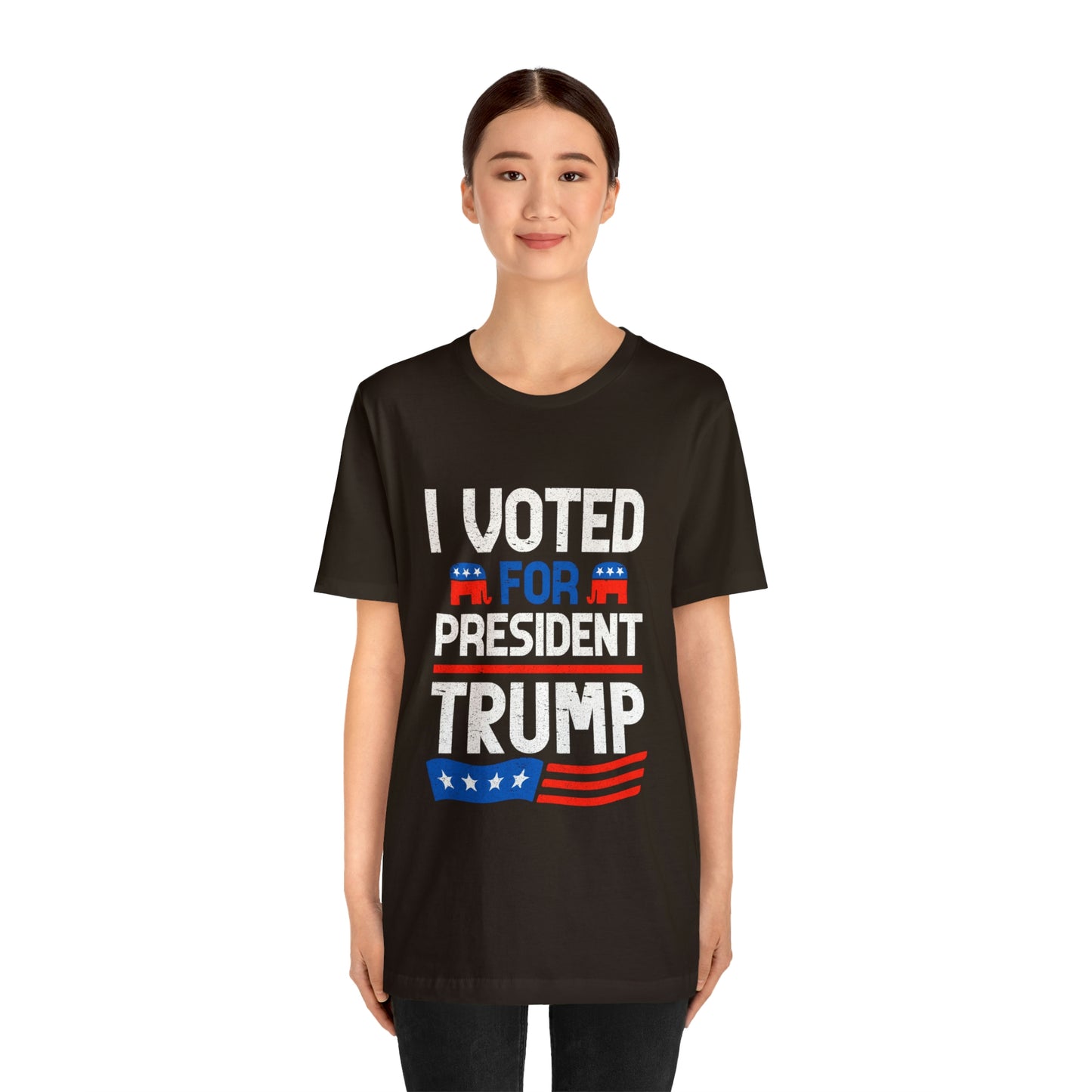 I voted for Trump Unisex Jersey Short Sleeve Tee